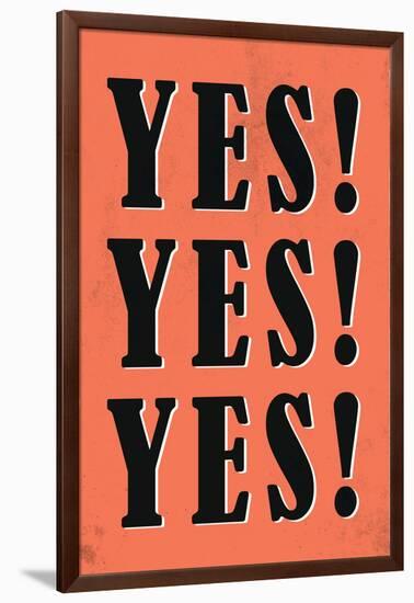 YES! YES! YES!-null-Framed Art Print