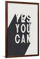 Yes You Can BW-Becky Thorns-Framed Art Print