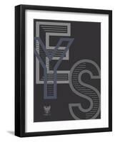 Yes-TypeLike-Framed Art Print