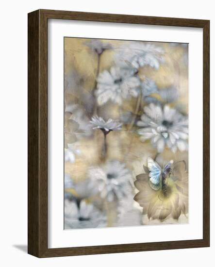 Yesterday's Garden Butterfly-Matina Theodosiou-Framed Art Print