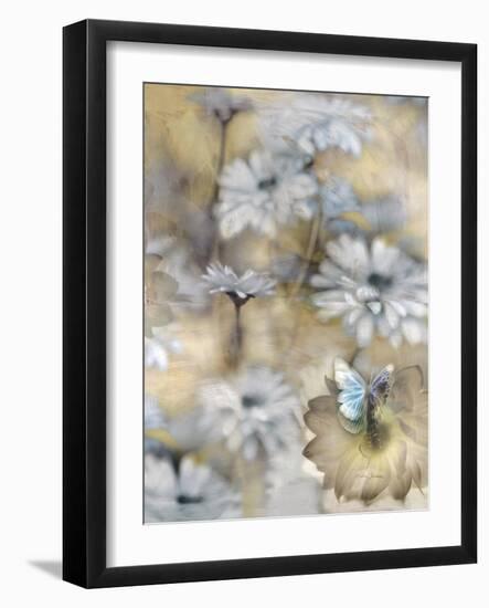 Yesterday's Garden Butterfly-Matina Theodosiou-Framed Art Print