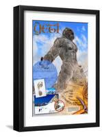 Yeti-null-Framed Art Print