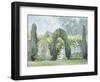 Yew Arches, Garsington Manor, 1997-Ariel Luke-Framed Giclee Print