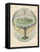 Yggdrasil the Sacred Ash the Tree of Life the Mundane Tree of Norse Mythology-null-Framed Stretched Canvas