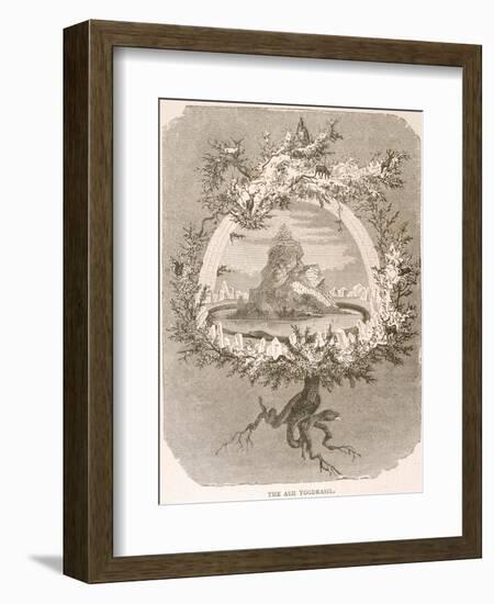 Yggdrasil the Sacred Ash the Tree of Life the Mundane Tree of Norse Mythology-null-Framed Photographic Print