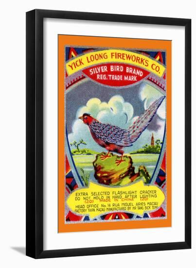 Yick Loong Silver Bird Brand Firecracker-null-Framed Art Print