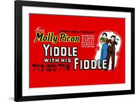 Yiddle with His Fiddle-null-Framed Art Print