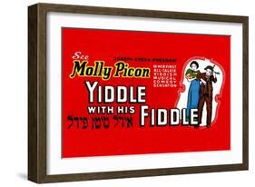 Yiddle with His Fiddle-null-Framed Art Print