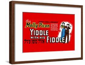 Yiddle with His Fiddle-null-Framed Art Print