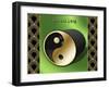 Yin And Yang 3D-Art Deco Designs-Framed Giclee Print