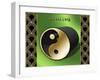 Yin And Yang 3D-Art Deco Designs-Framed Giclee Print