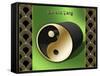 Yin And Yang 3D-Art Deco Designs-Framed Stretched Canvas