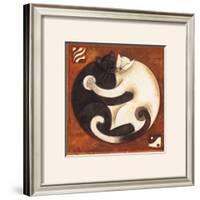 Yin Chi Yang Cats-Aline Gauthier-Framed Art Print