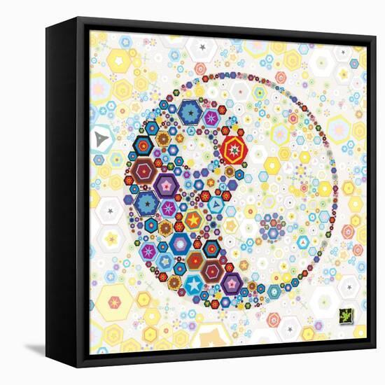 Yin Yang Discs-Jeffrey Cadwallader-Framed Stretched Canvas