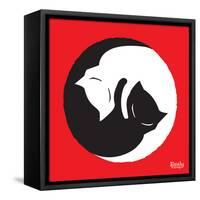 Yin Yang Kitties-Emily the Strange-Framed Stretched Canvas