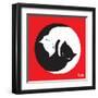 Yin Yang Kitties-Emily the Strange-Framed Premium Giclee Print