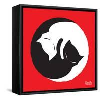 Yin Yang Kitties-Emily the Strange-Framed Stretched Canvas