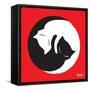 Yin Yang Kitties-Emily the Strange-Framed Stretched Canvas