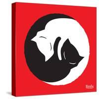 Yin Yang Kitties-Emily the Strange-Stretched Canvas