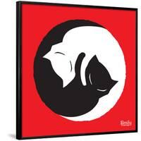 Yin Yang Kitties-Emily the Strange-Framed Poster