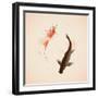 Yin Yang Koi Fishes In Oriental Style Painting-ori-artiste-Framed Art Print