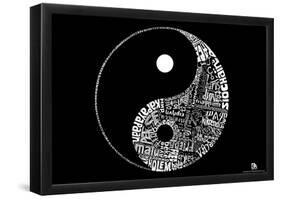 Yin Yang Text Poster-null-Framed Poster