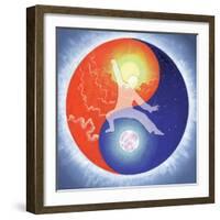 Yin Yang-Simon Cook-Framed Giclee Print