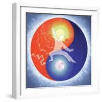 Yin Yang-Simon Cook-Framed Giclee Print