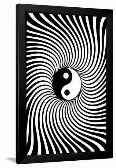 Ying Yang-null-Framed Blacklight Poster