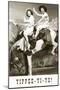Yippee-Yi-Yo, Women on Bucking Horse-null-Mounted Art Print