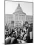 Yippie Led Anti-Election Protestors Outside City Hall-Ralph Crane-Mounted Photographic Print