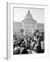 Yippie Led Anti-Election Protestors Outside City Hall-Ralph Crane-Framed Photographic Print