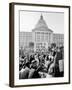 Yippie Led Anti-Election Protestors Outside City Hall-Ralph Crane-Framed Photographic Print