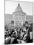 Yippie Led Anti-Election Protestors Outside City Hall-Ralph Crane-Mounted Photographic Print