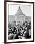 Yippie Led Anti-Election Protestors Outside City Hall-Ralph Crane-Framed Photographic Print