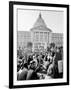 Yippie Led Anti-Election Protestors Outside City Hall-Ralph Crane-Framed Photographic Print