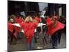 Yippie Protesters Gather Outside Courthouse with Riot Conspiracy Trial of Chicago Eight is Underway-Lee Balterman-Mounted Photographic Print