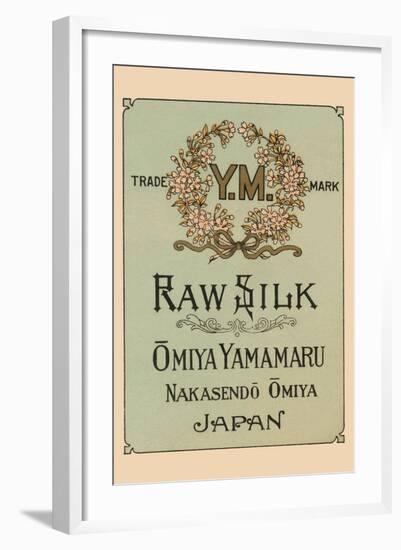 Ym Raw Silk Omiya Yamamaru-null-Framed Art Print