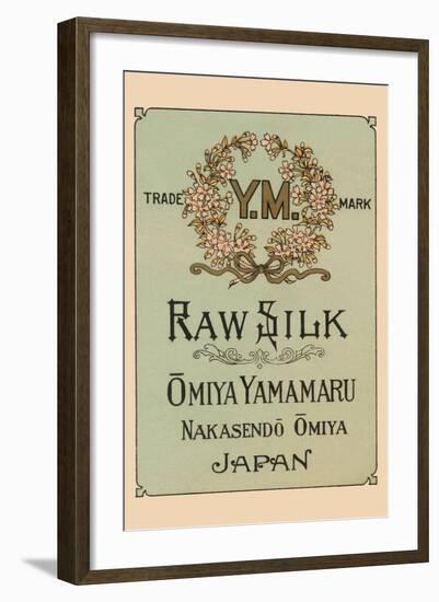 Ym Raw Silk Omiya Yamamaru-null-Framed Art Print
