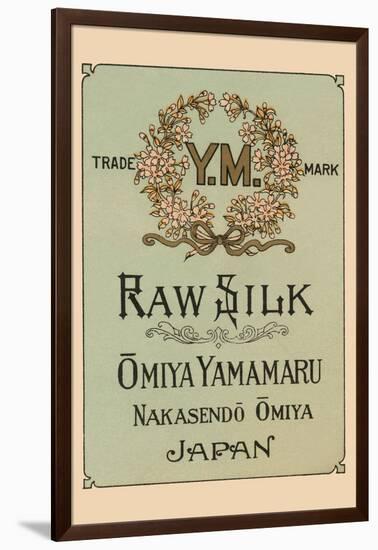 Ym Raw Silk Omiya Yamamaru-null-Framed Art Print