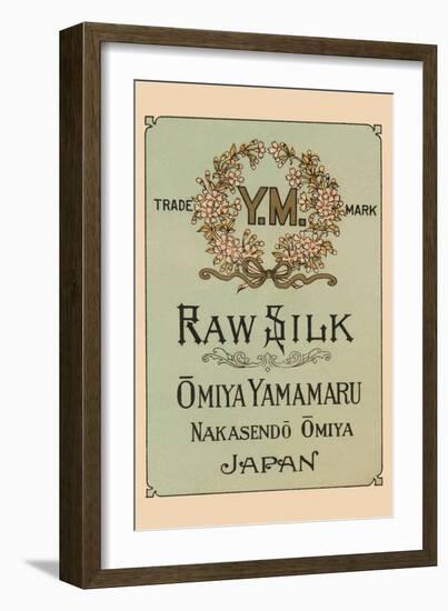 Ym Raw Silk Omiya Yamamaru-null-Framed Art Print