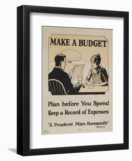 Ymca Make a Budget Poster-null-Framed Giclee Print