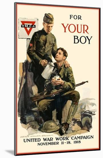 YMCA United War Work Campaign-null-Mounted Poster