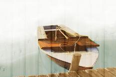 Boat with Textured Wood Look II-Ynon Mabat-Art Print