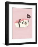 Yo! - Hannah Stephey Cartoon Dog Print-Hannah Stephey-Framed Art Print