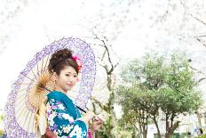 Beautiful Japanese Kimono Woman-yo-ichi-Photographic Print