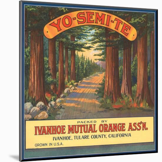 Yo-Se-Mite Oranges-null-Mounted Art Print