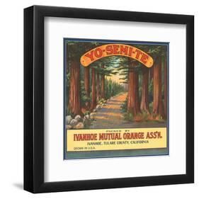 Yo-Se-Mite Oranges-null-Framed Art Print