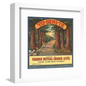 Yo-Se-Mite Oranges-null-Framed Art Print