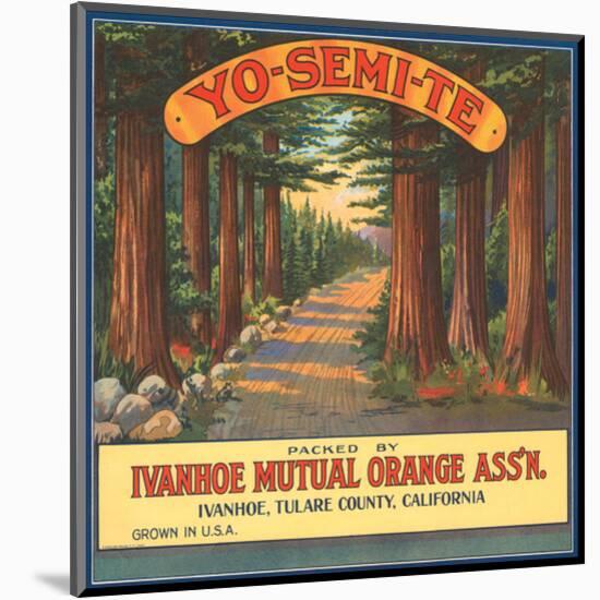 Yo-Se-Mite Oranges-null-Mounted Art Print